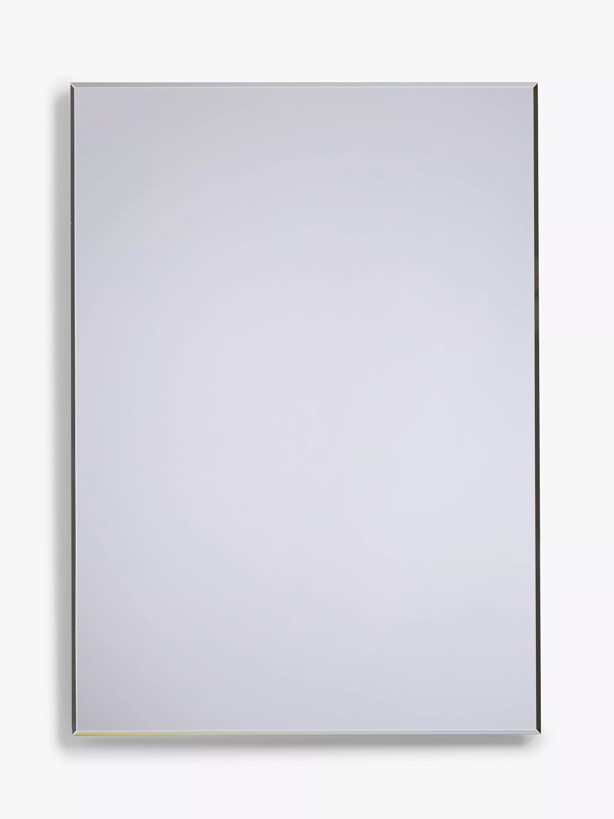 John Lewis bevelled bathroom mirror silver 30x40cm, imported from the UK