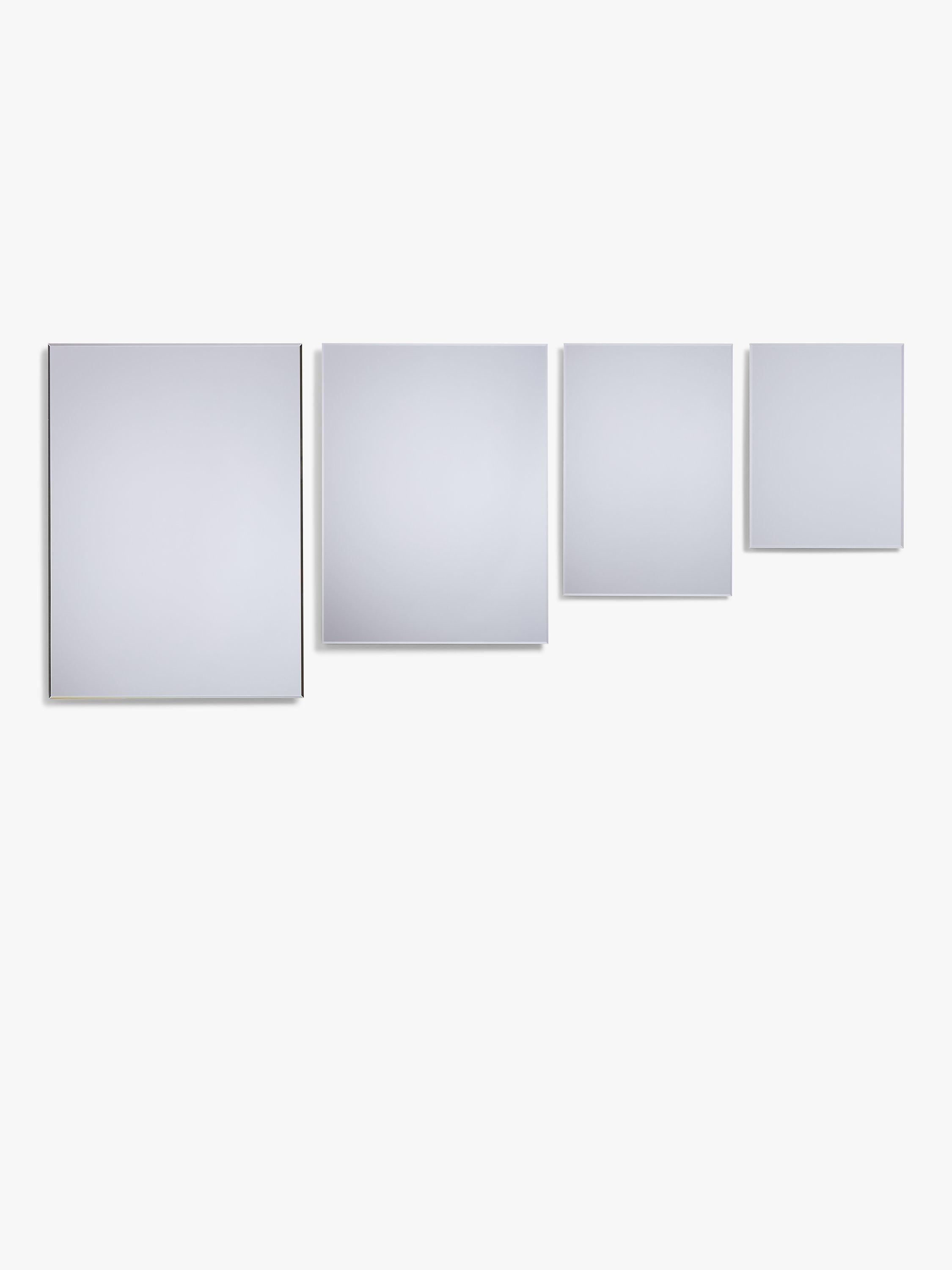 John Lewis bevelled bathroom mirror silver 30x40cm, imported from the UK