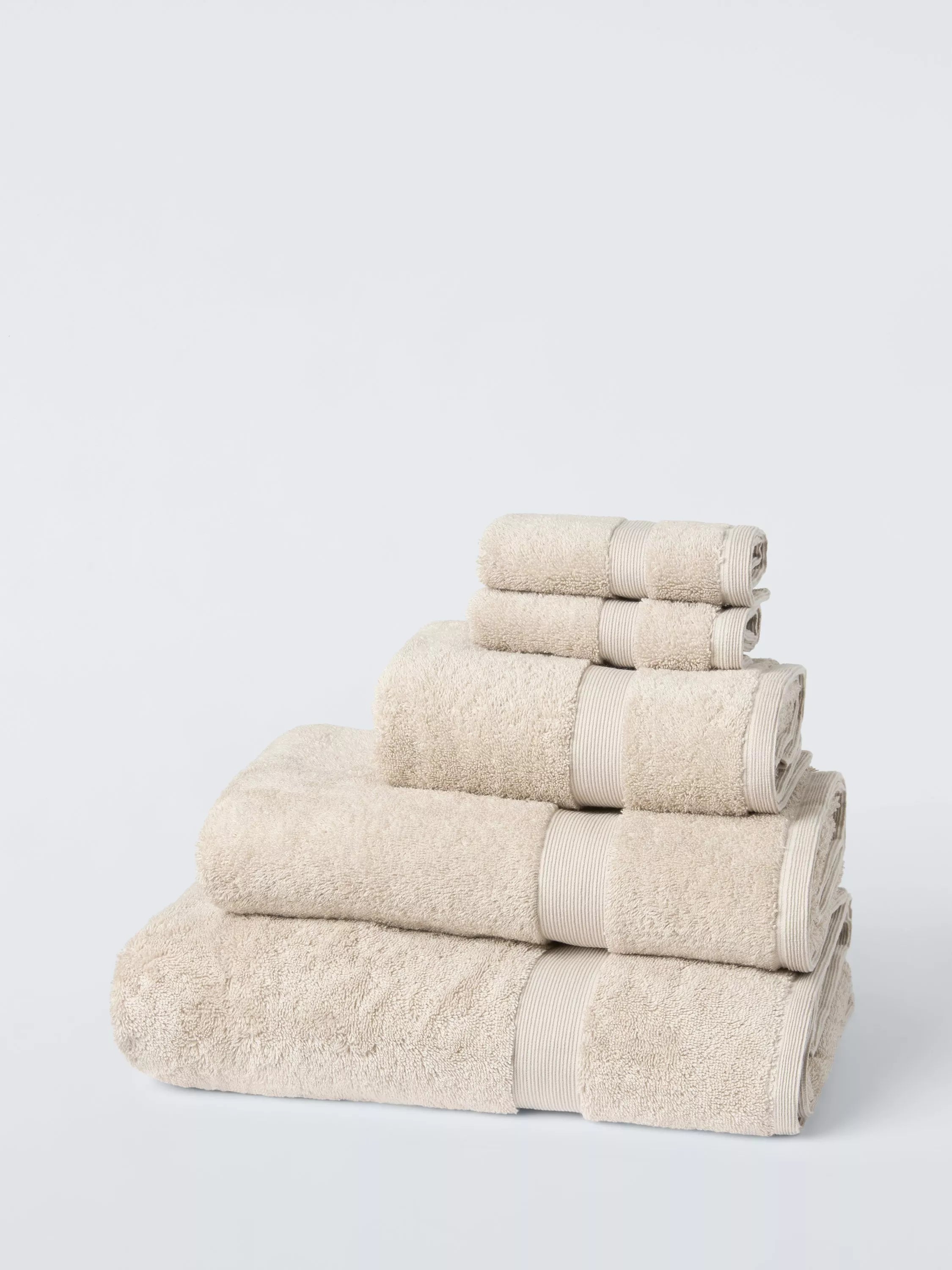 John Lewis Egyptian Cotton Face Cloth (Set of 2), Linen