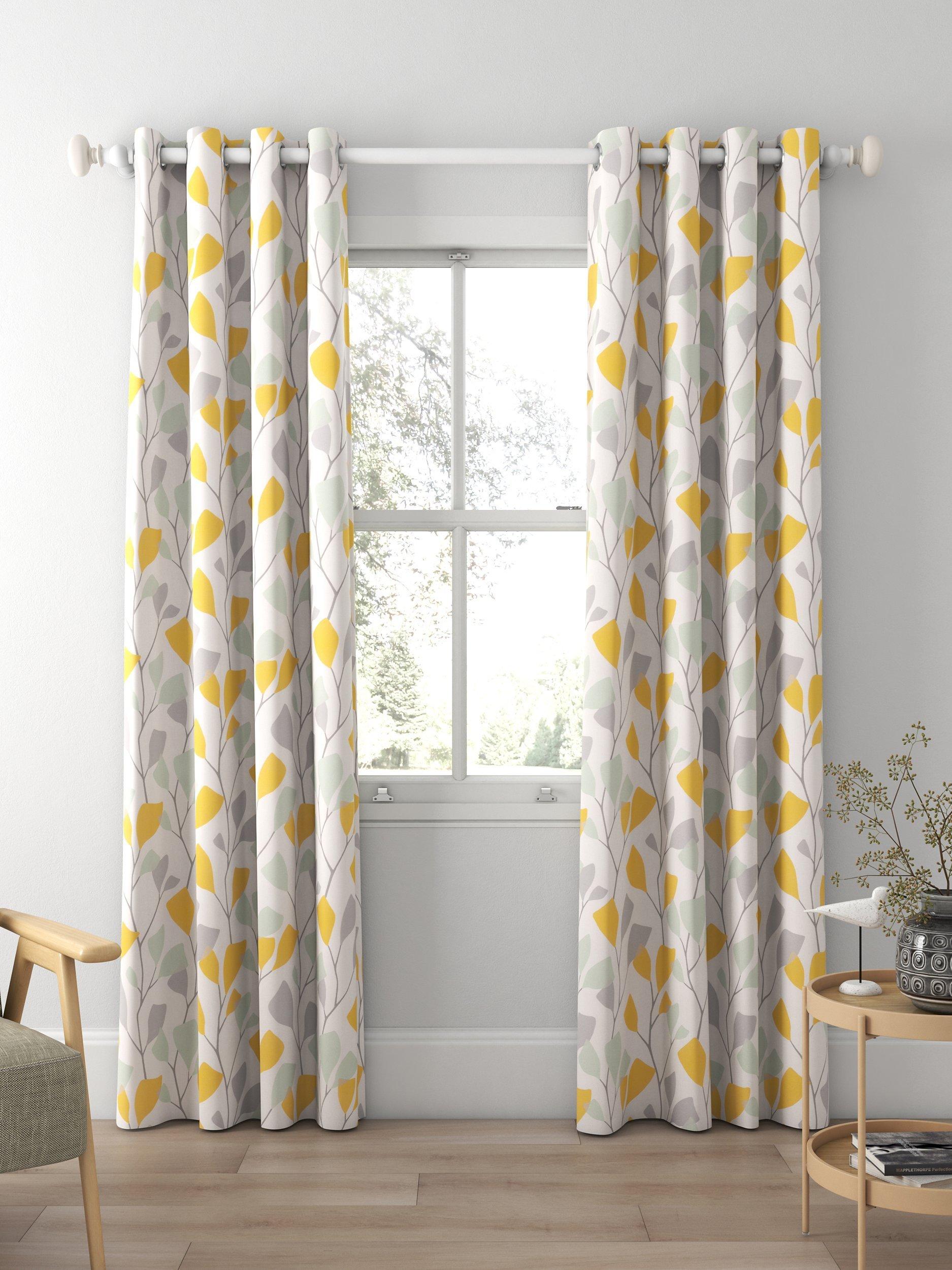 John Lewis Ines print lined eyelet curtains 228x137cm, imported from the UK