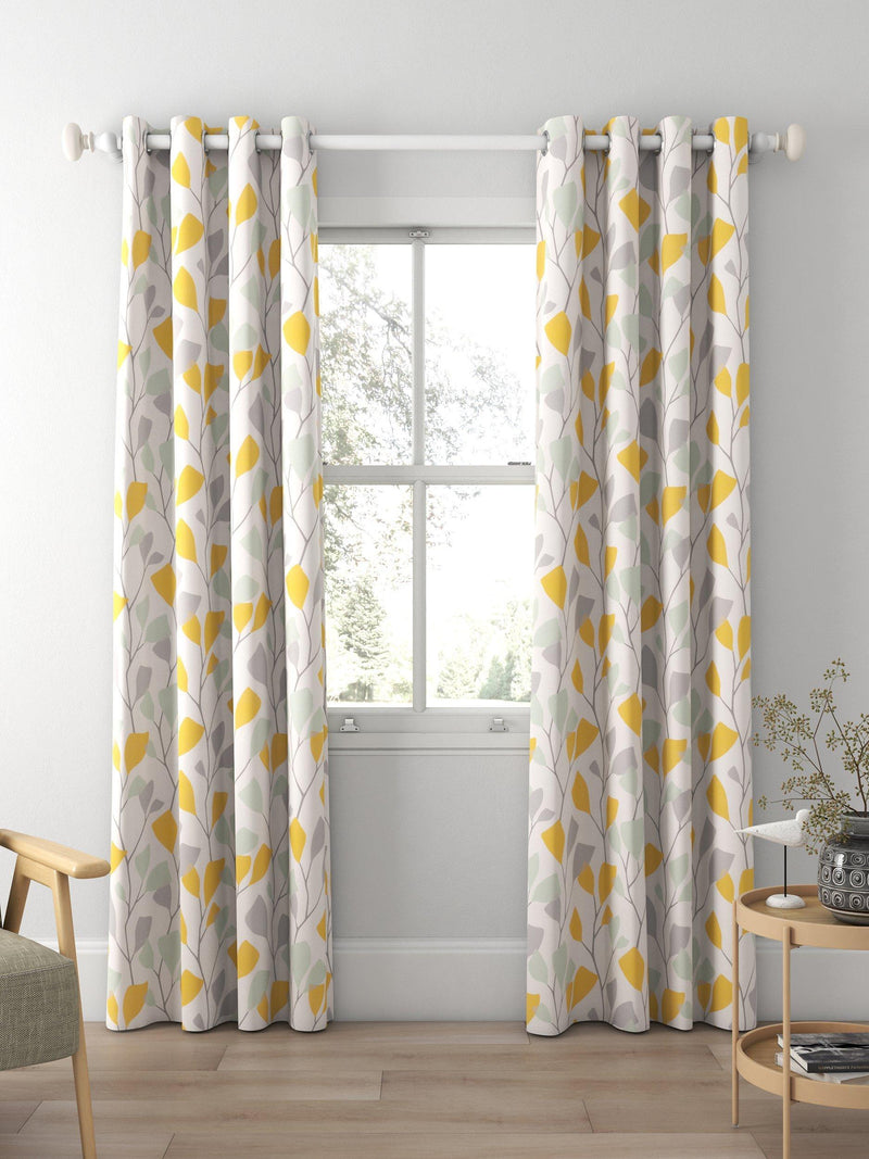 John Lewis Ines print lined eyelet curtains 228x137cm, imported from the UK