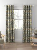 Morris & Co. Pimpernel eyelet curtains 137cm drop - British product
