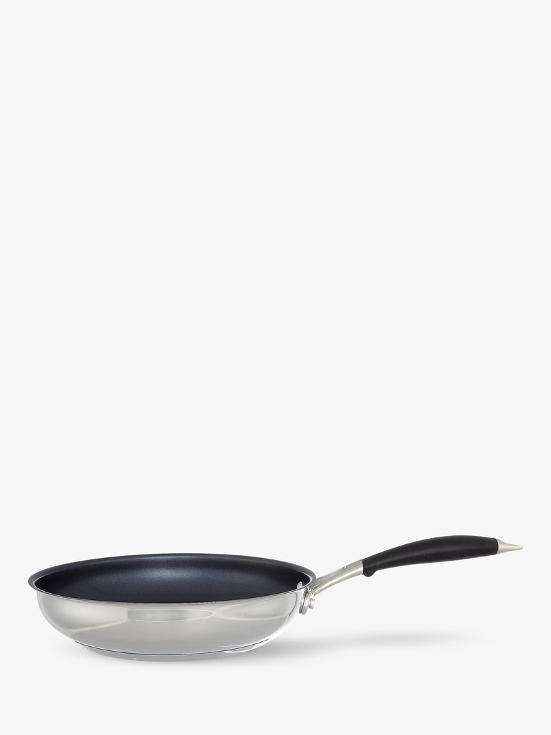 John Lewis stainless steel frying pan 24cm, imported from the UK
