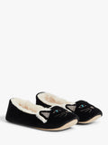 John Lewis Cat Ballerina Slippers Black, UK version