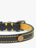 Joules Plain Leather Dog Collar, imported from the UK