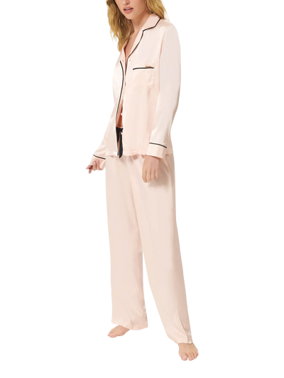 John Lewis Bluebella Claudia Satin Pyjama Set Pale Pink- Buy online at McGrocer