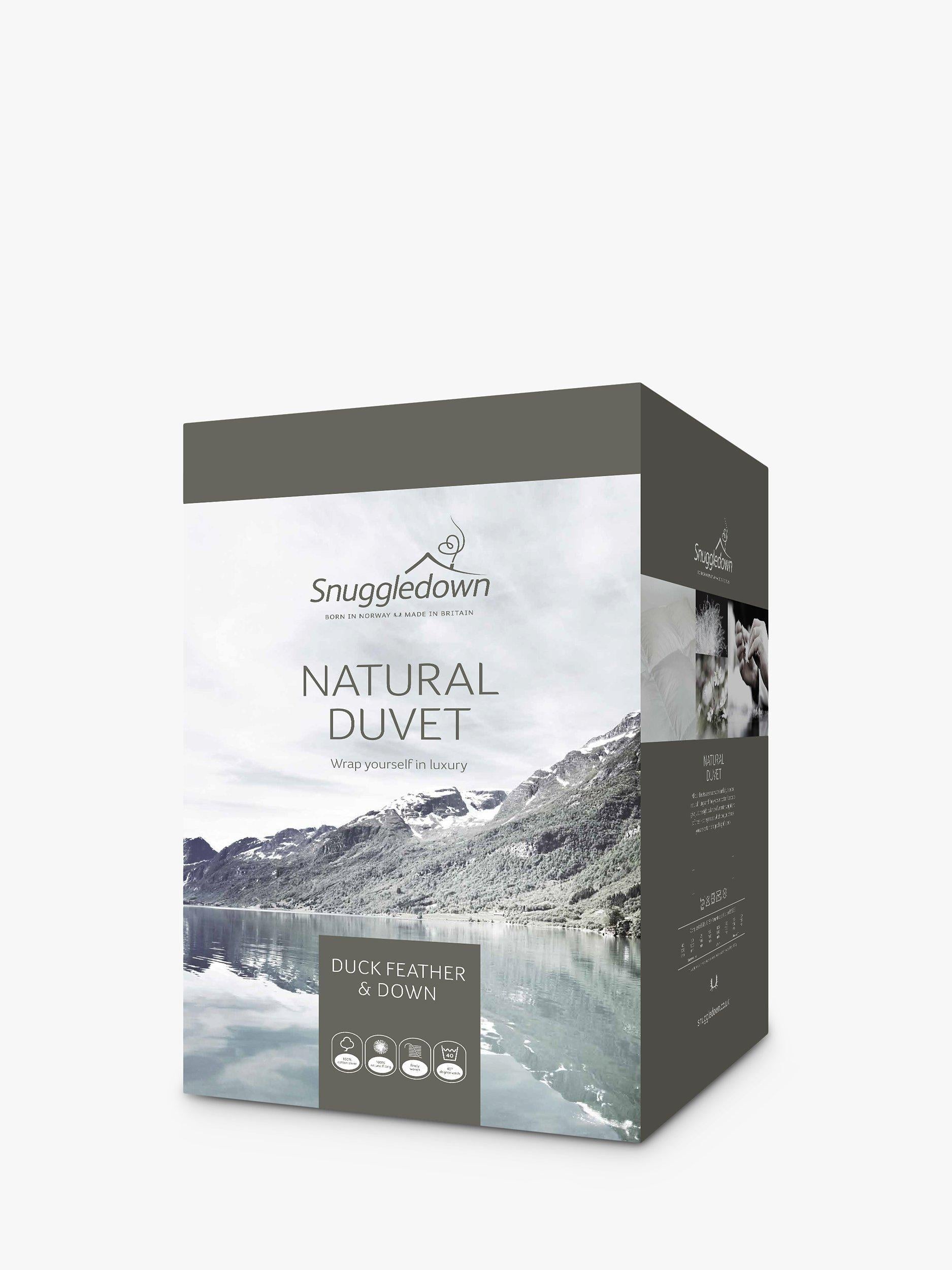 Snuggledown duck feather and down single duvet 1kg (British brand)