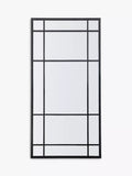 John Lewis black metal frame rectangular wall mirror, UK version