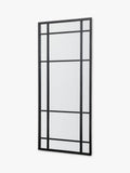 John Lewis black metal frame rectangular wall mirror, UK version