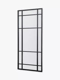John Lewis black metal frame rectangular wall mirror, UK version