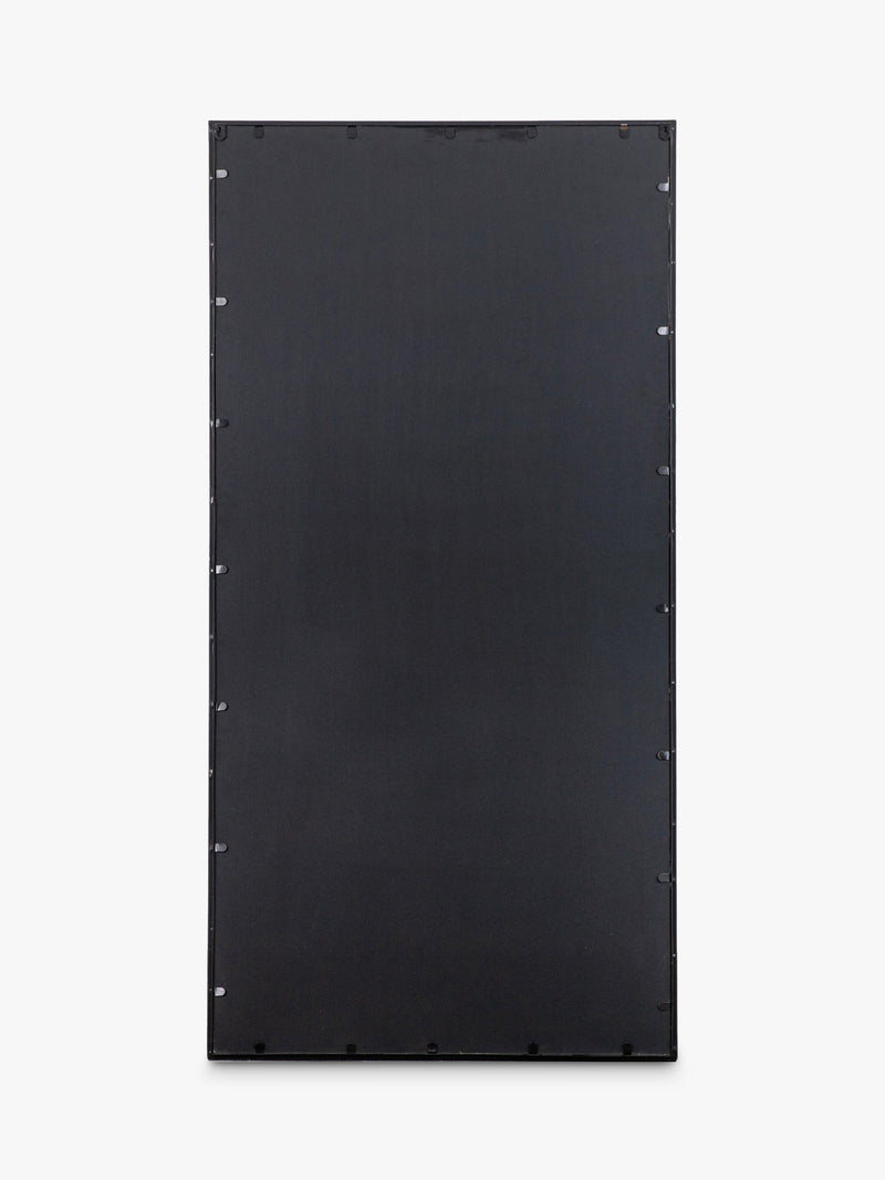 John Lewis black metal frame rectangular wall mirror, UK version