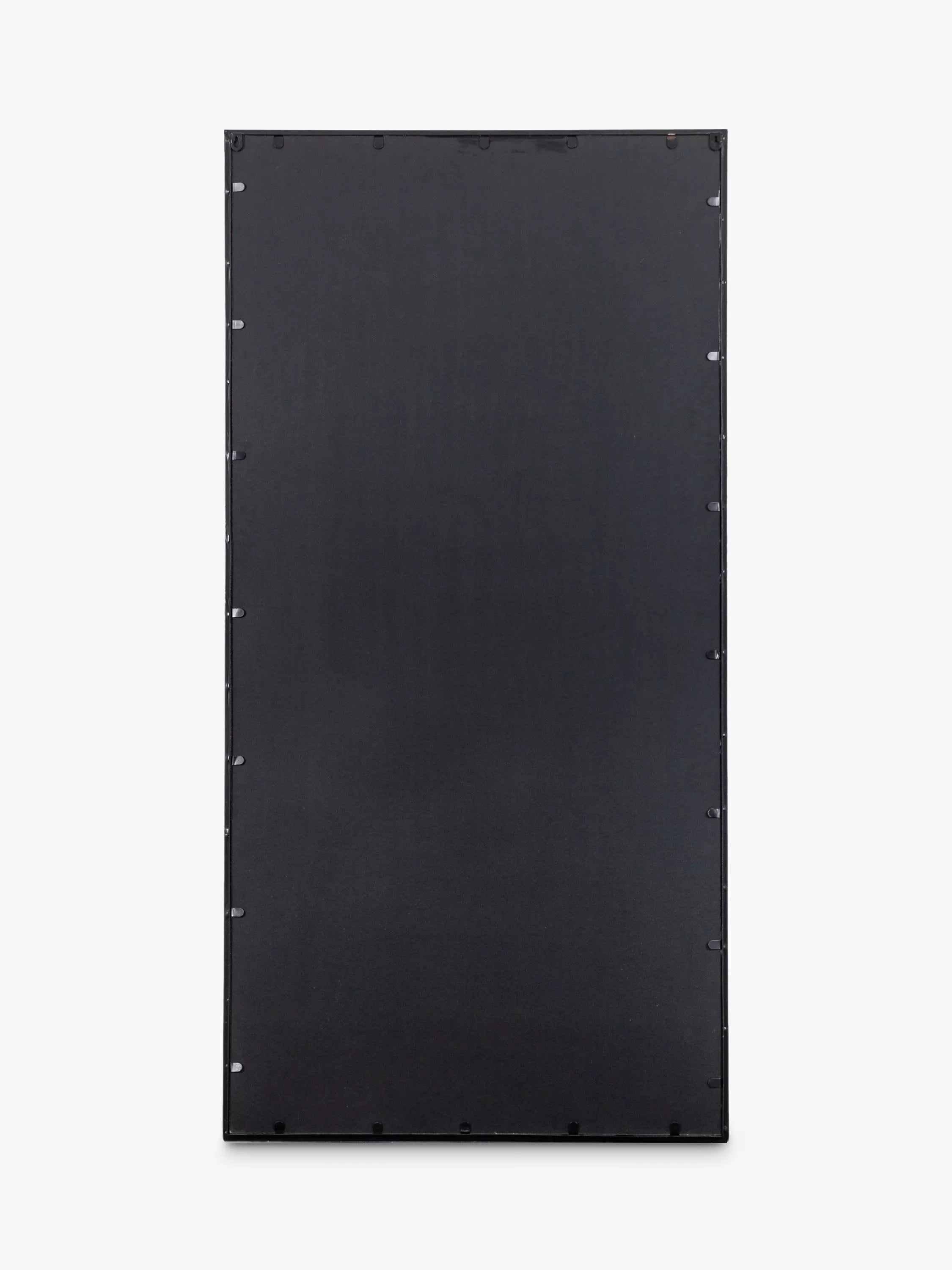 John Lewis black metal frame rectangular wall mirror, UK version