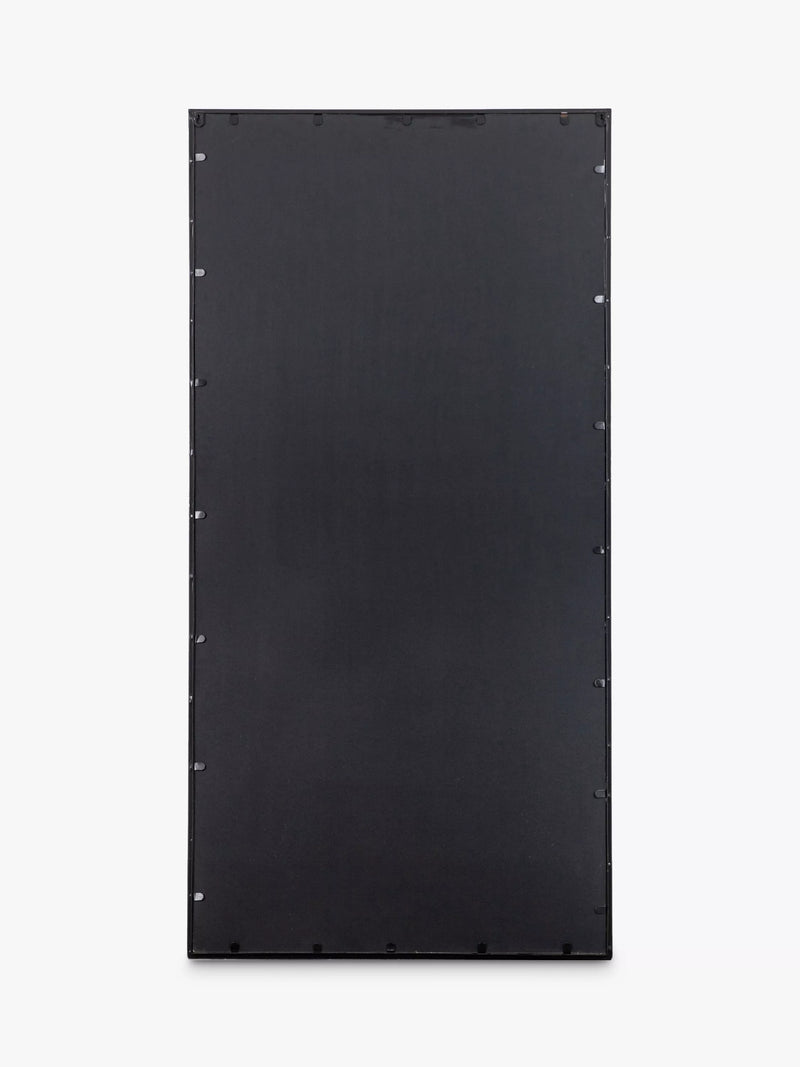 John Lewis black metal frame rectangular wall mirror, UK version