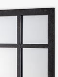 John Lewis black metal frame rectangular wall mirror, UK version