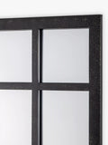 John Lewis black metal frame rectangular wall mirror, UK version