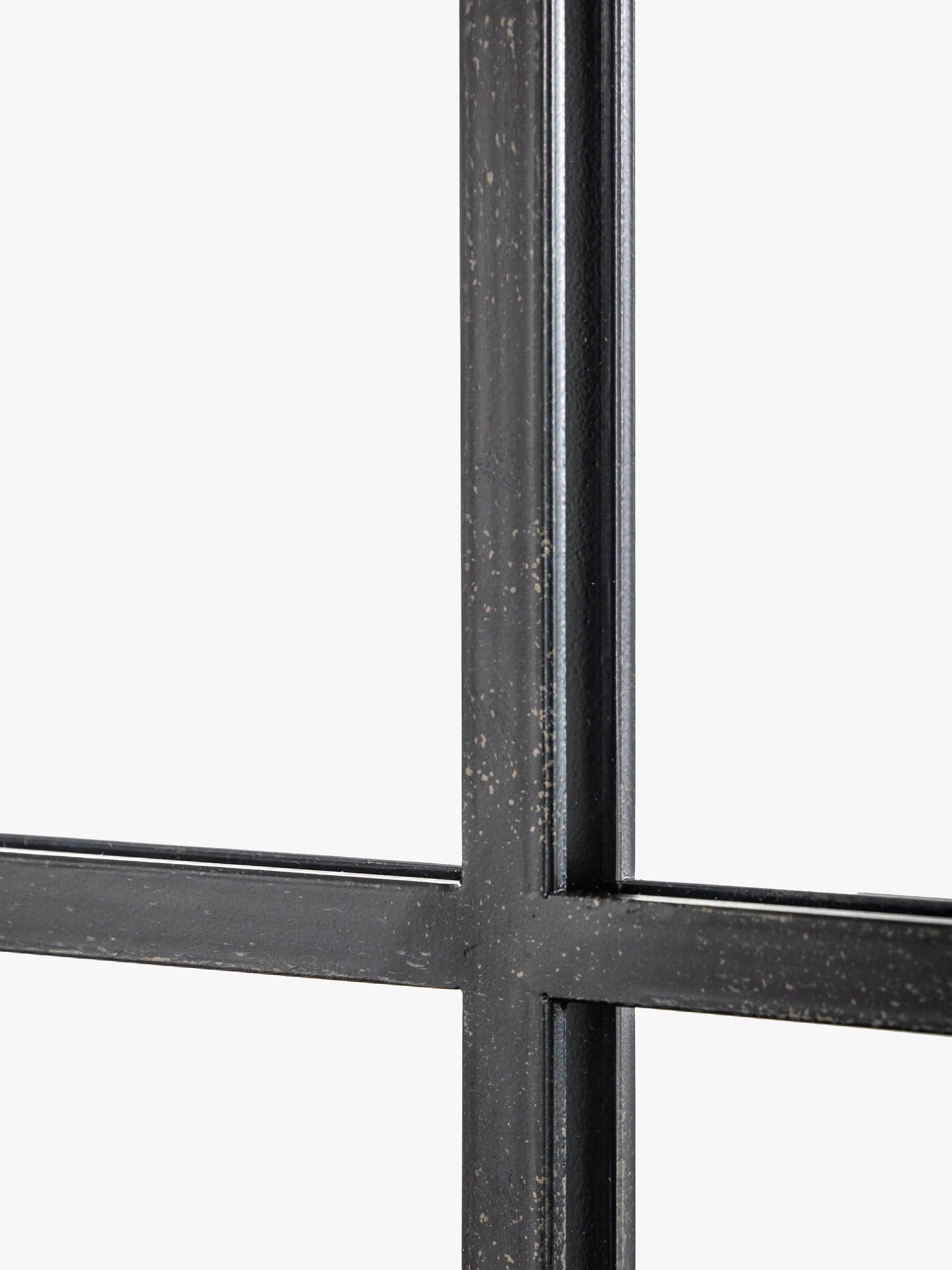 John Lewis black metal frame rectangular wall mirror, UK version