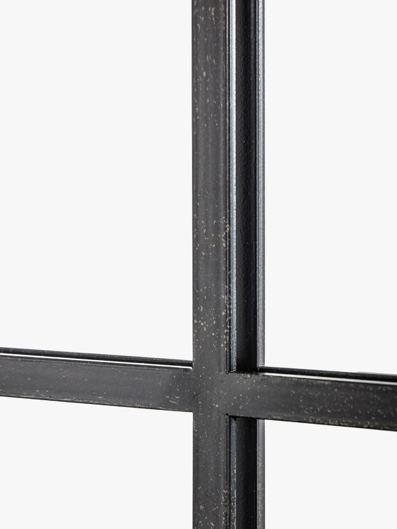 John Lewis black metal frame rectangular wall mirror, UK version