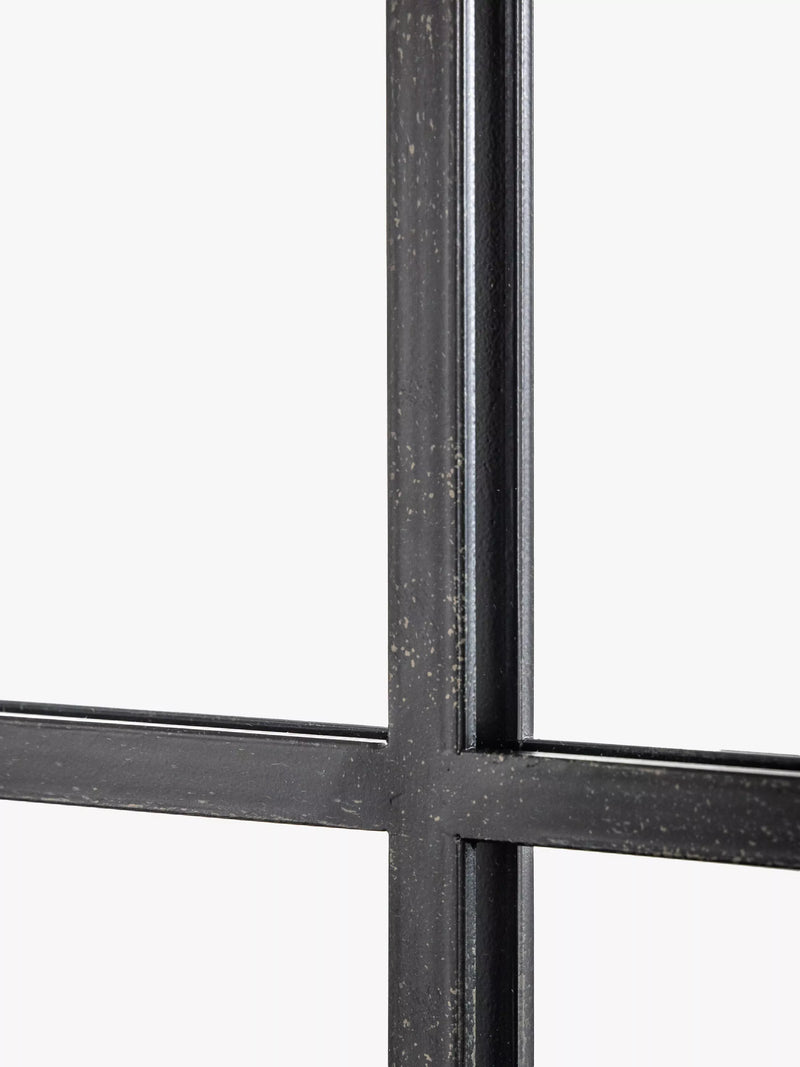John Lewis black metal frame rectangular wall mirror, UK version