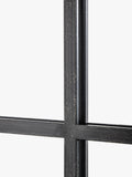 John Lewis black metal frame rectangular wall mirror, UK version