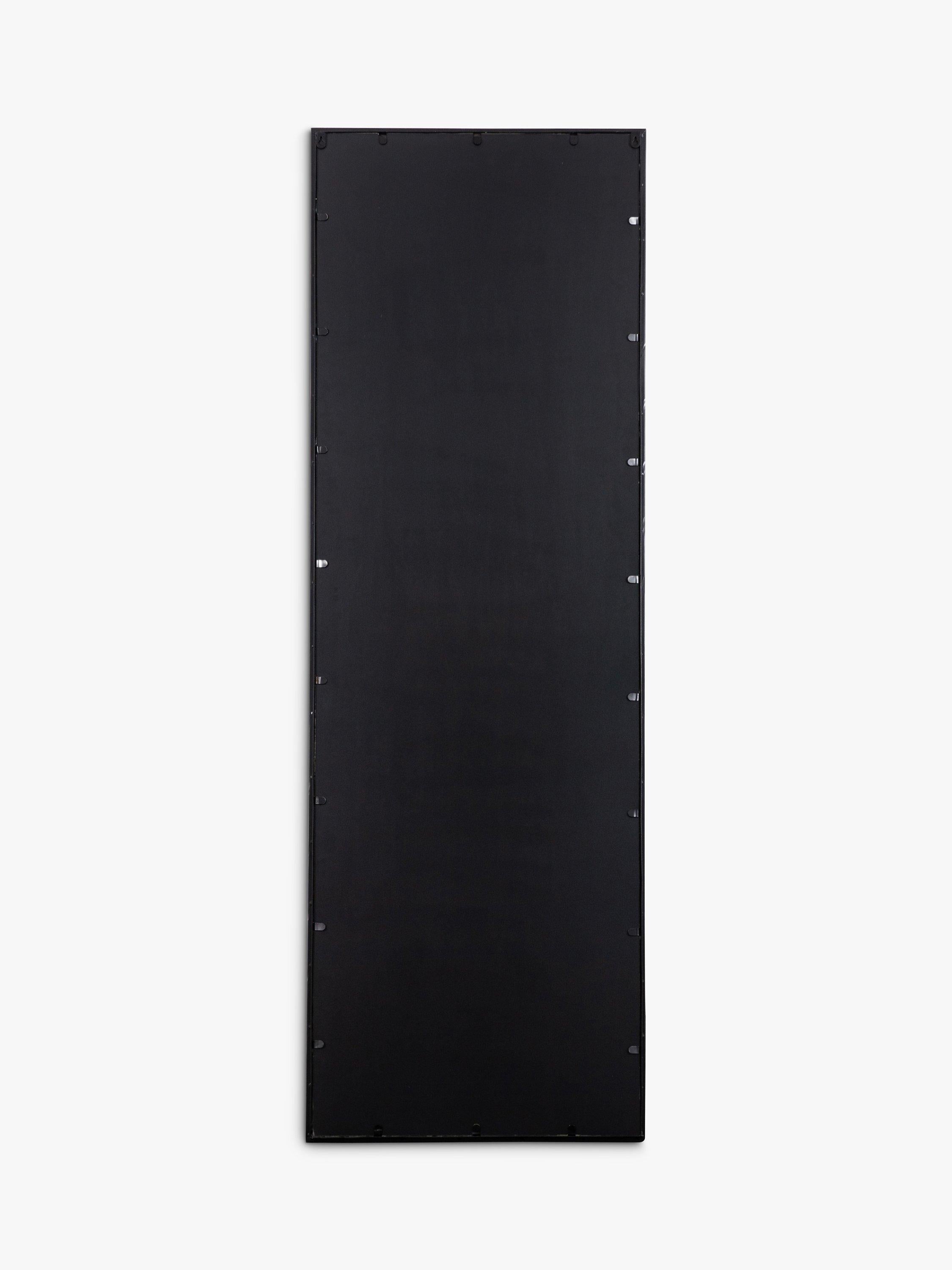 John Lewis black metal frame rectangular wall mirror, UK version