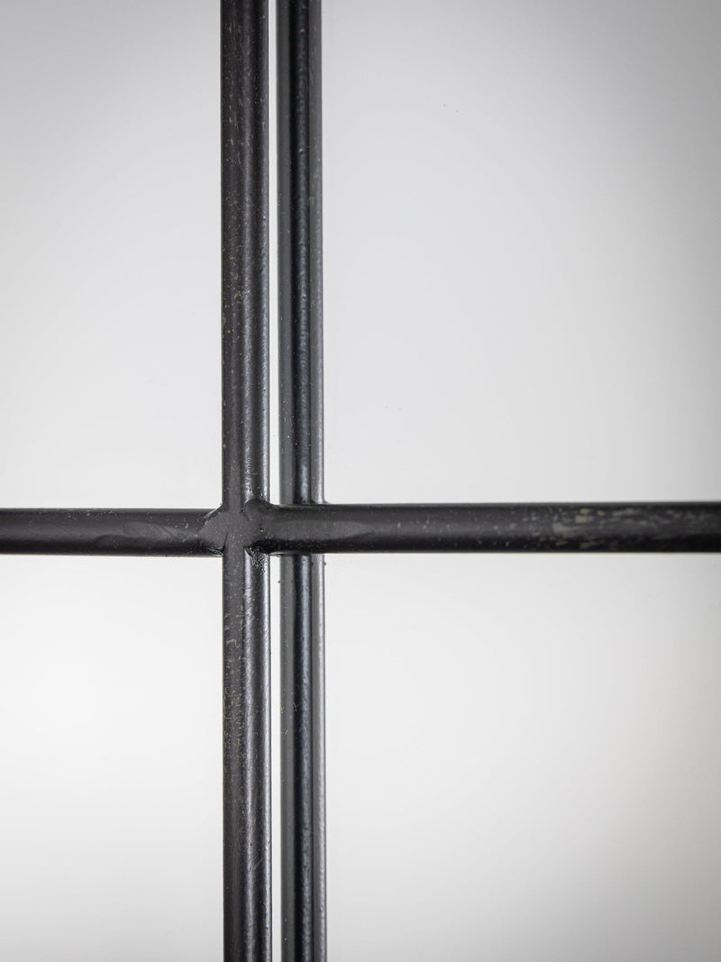 John Lewis black metal frame rectangular wall mirror, UK version