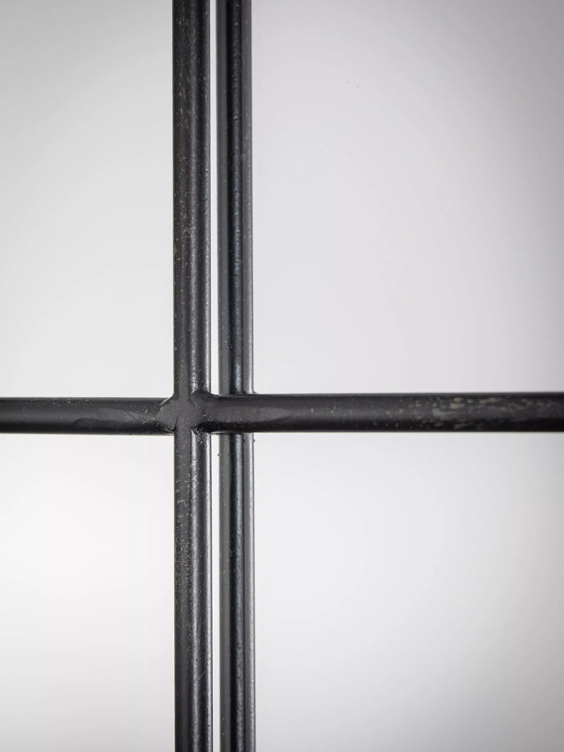 John Lewis black metal frame rectangular wall mirror, UK version