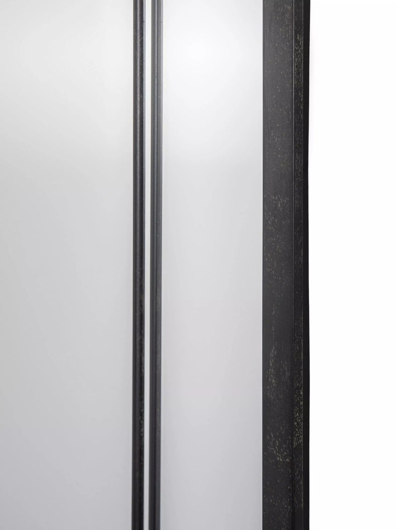 John Lewis black metal frame rectangular wall mirror, UK version
