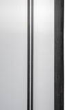John Lewis black metal frame rectangular wall mirror, UK version