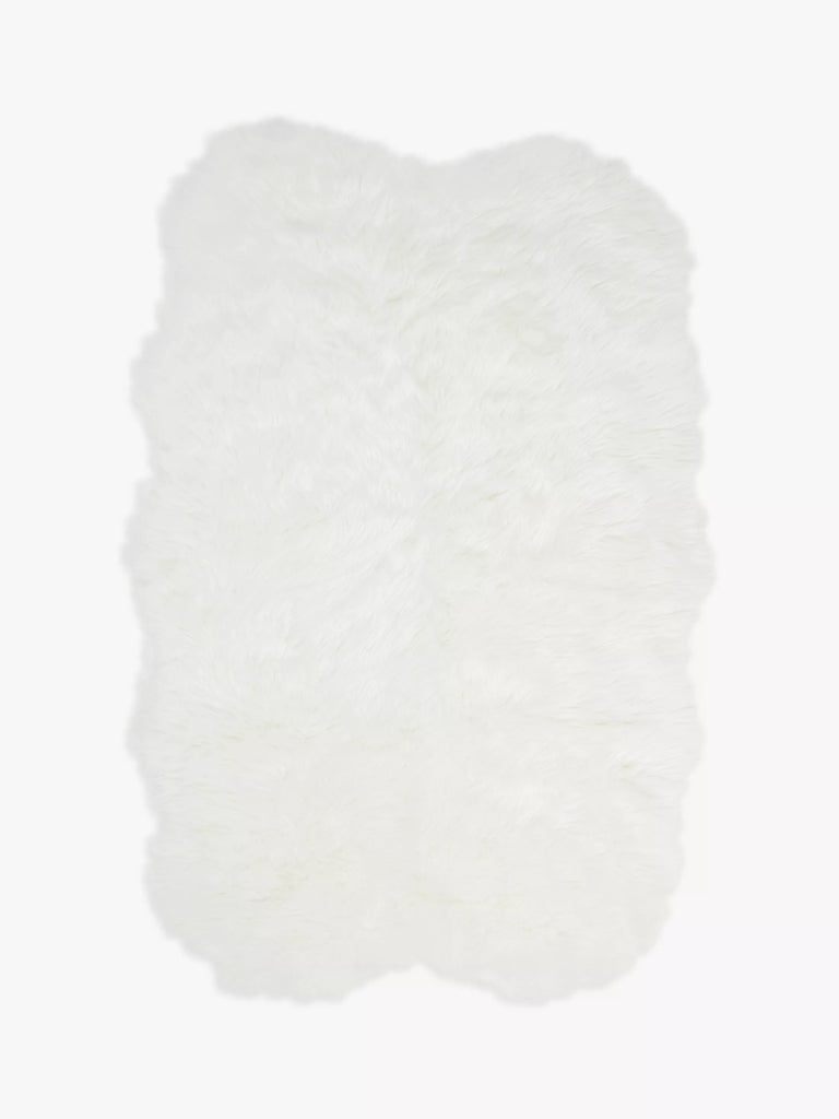 John Lewis ANYDAY Faux Fur Sheepskin Rug, Quad