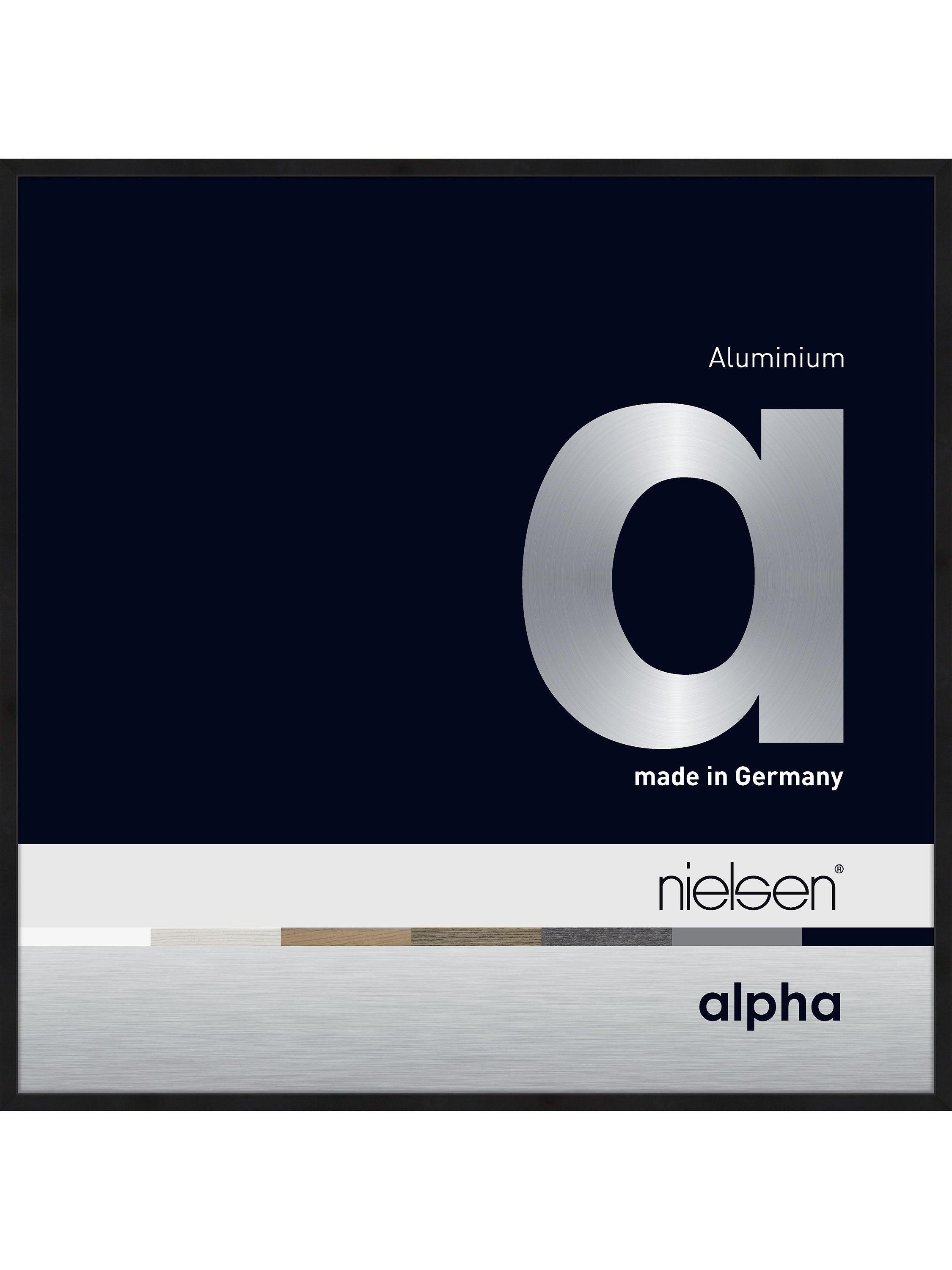 Nielsen Aluminium Photo Frame Matt Black 30x30cm, imported from the UK