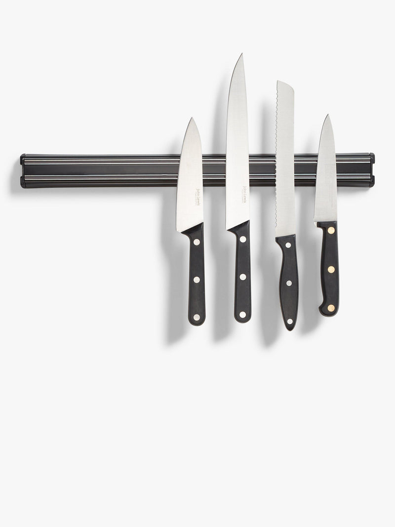 John Lewis black magnetic knife rack 45cm (British brand)