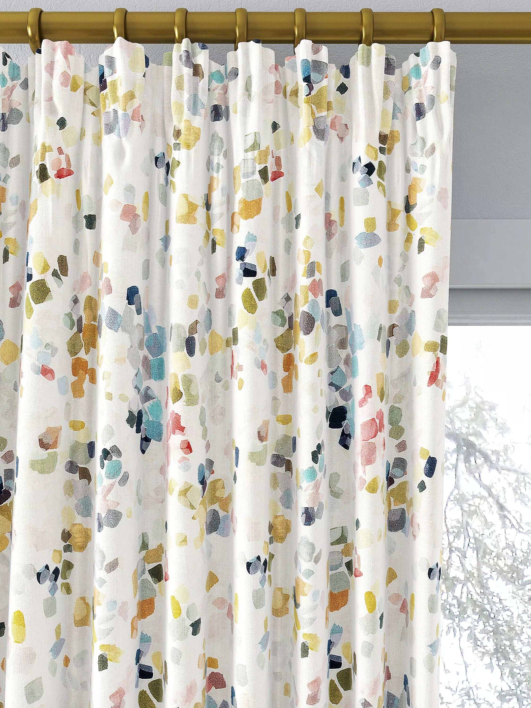 John Lewis Dapple abstract print curtains 117x137cm (British brand)