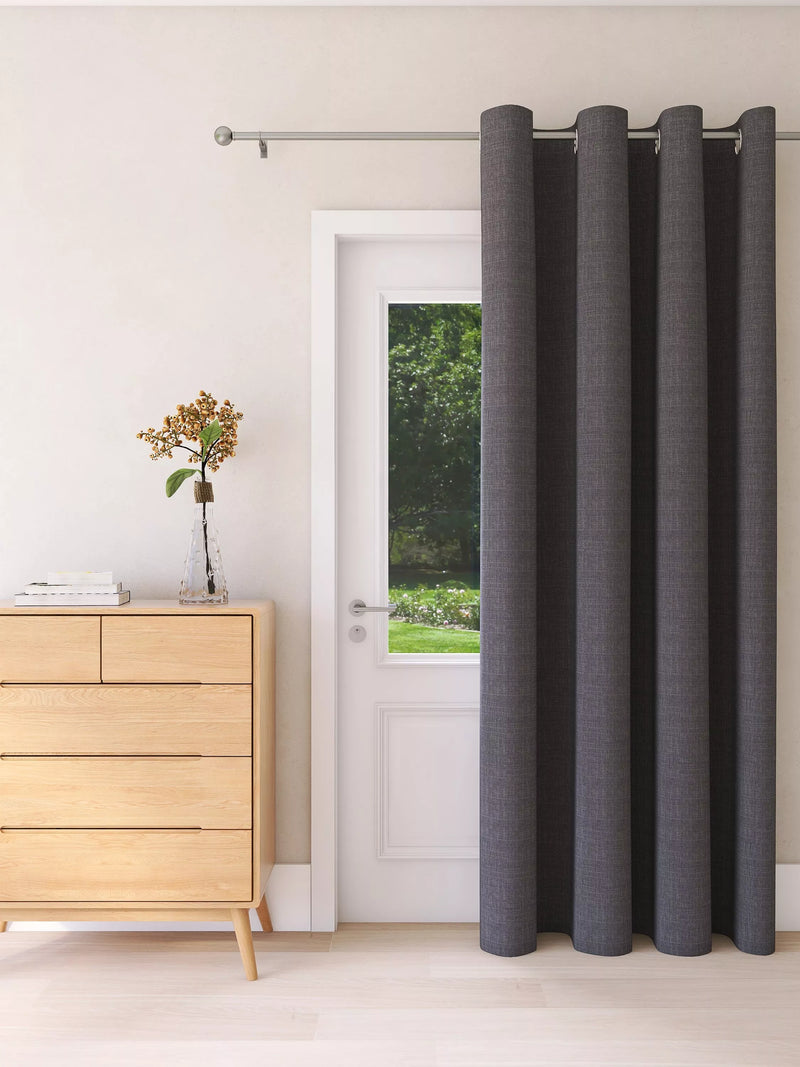John Lewis Textured Weave Ultra Thermal Lined Eyelet Door Curtain