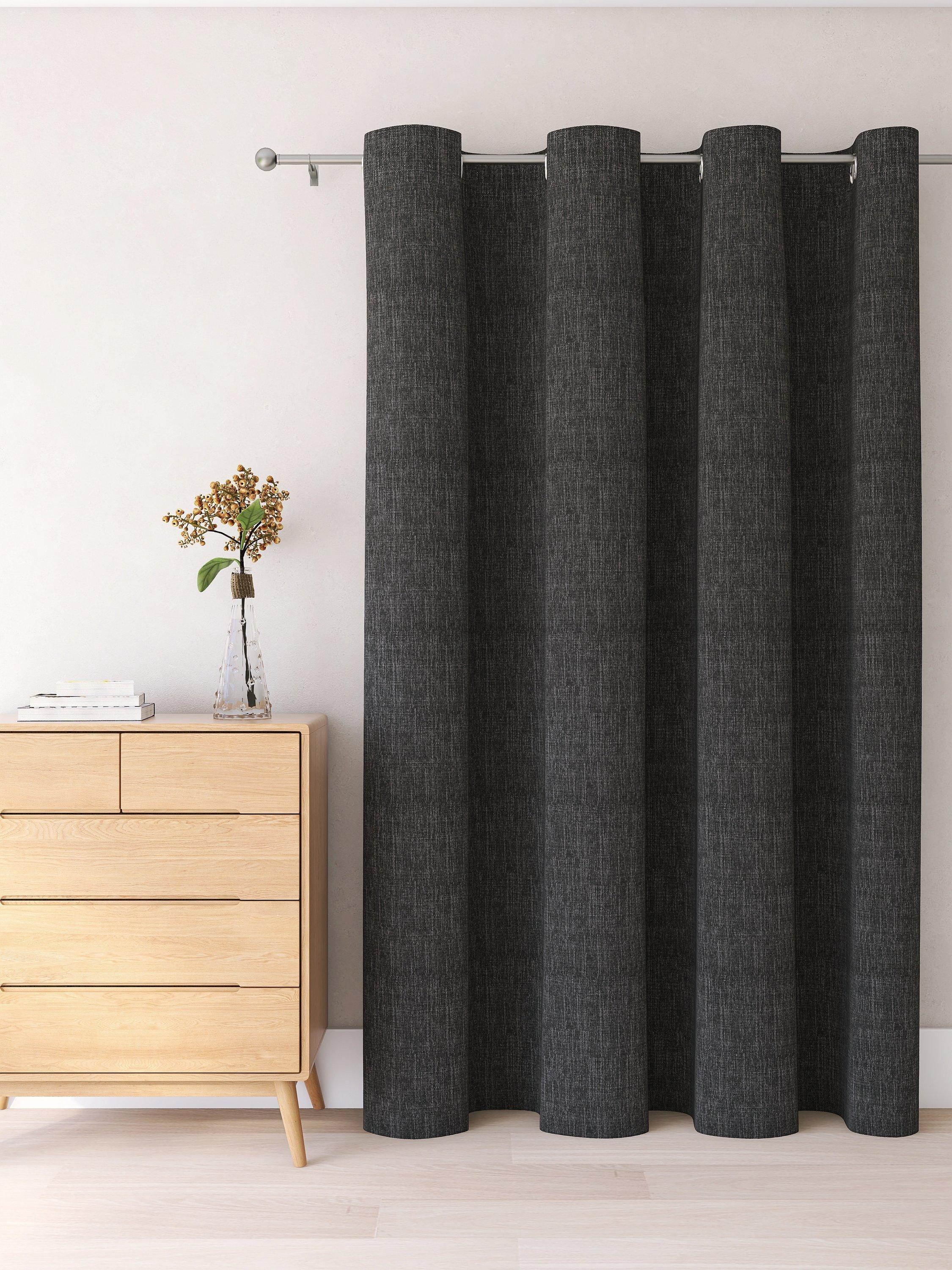 John Lewis textured weave thermal lined eyelet door curtain 213cm, UK version