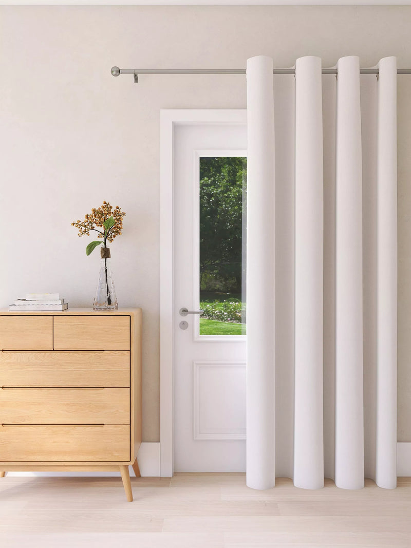 John Lewis Textured Weave Ultra Thermal Lined Eyelet Door Curtain