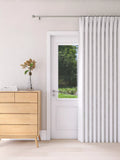 John Lewis Textured Weave Ultra Thermal Lined Pencil Pleat Door Curtain - W167 x Drop 213cm