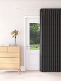 John Lewis Textured Weave Ultra Thermal Lined Pencil Pleat Door Curtain - W167 x Drop 213cm