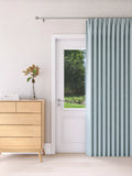 John Lewis Textured Weave Ultra Thermal Lined Pencil Pleat Door Curtain - W167 x Drop 213cm