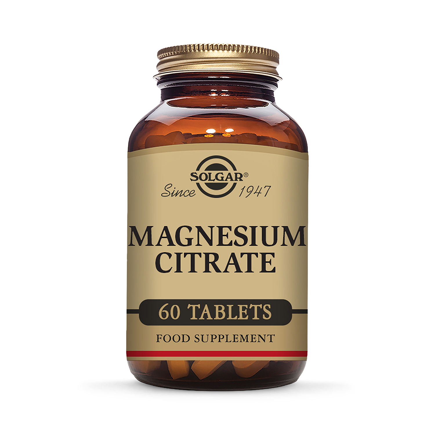 Solgar magnesium citrate supplement 60 tablets, imported from the UK