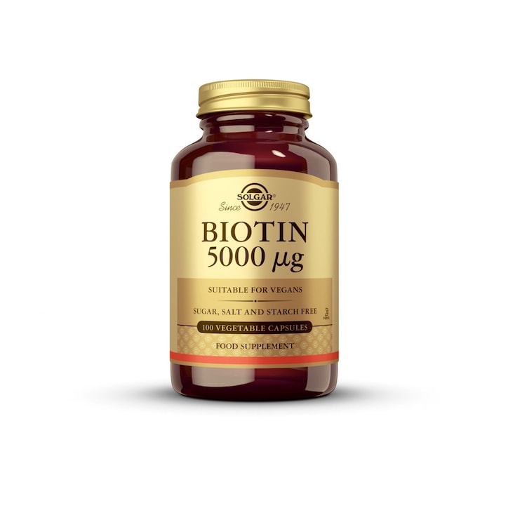 Solgar Biotin 5000µg 50 Vegi Capsules GOODS Holland&Barrett