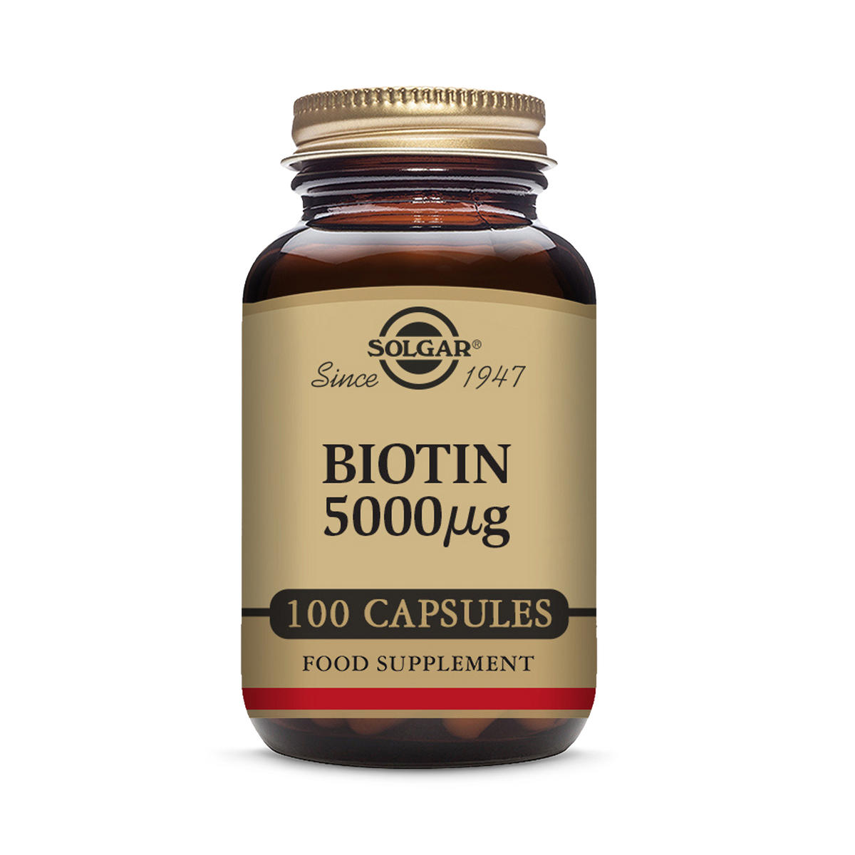 Solgar Biotin 5000g 100 capsules (British brand)