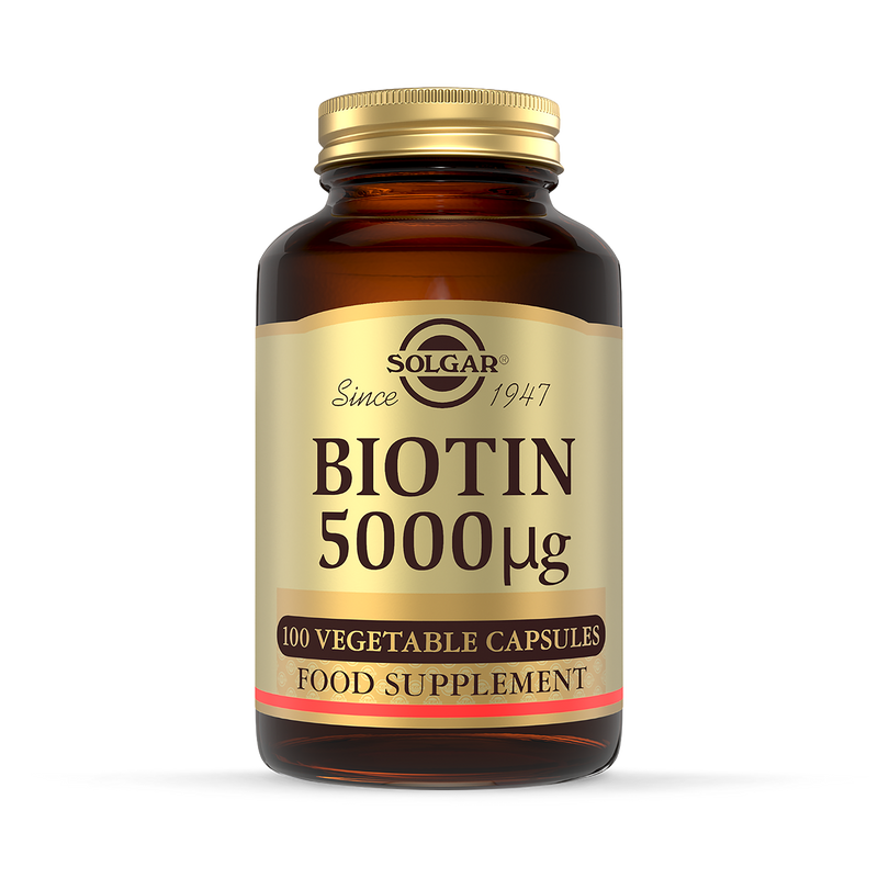 Solgar Biotin 5000g 100 capsules (British brand)