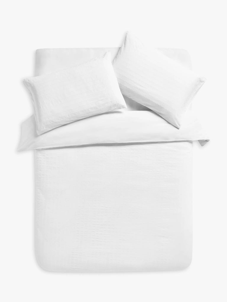 John Lewis Stepped Waffle Duvet Cover Set