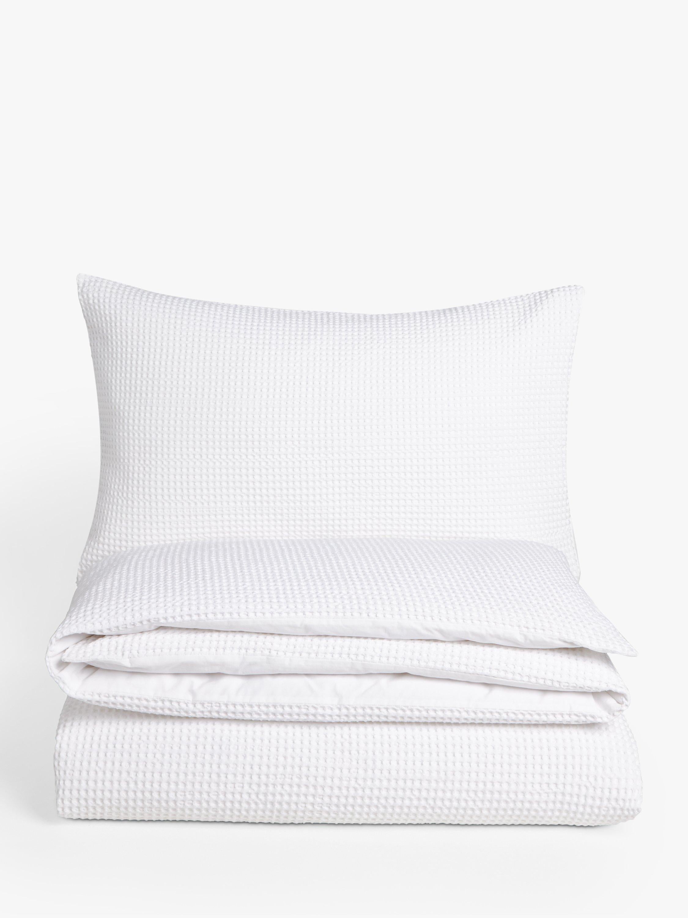 Ensemble de housse de couette gaufrée John Lewis Aurelia, importé du Royaume-Uni