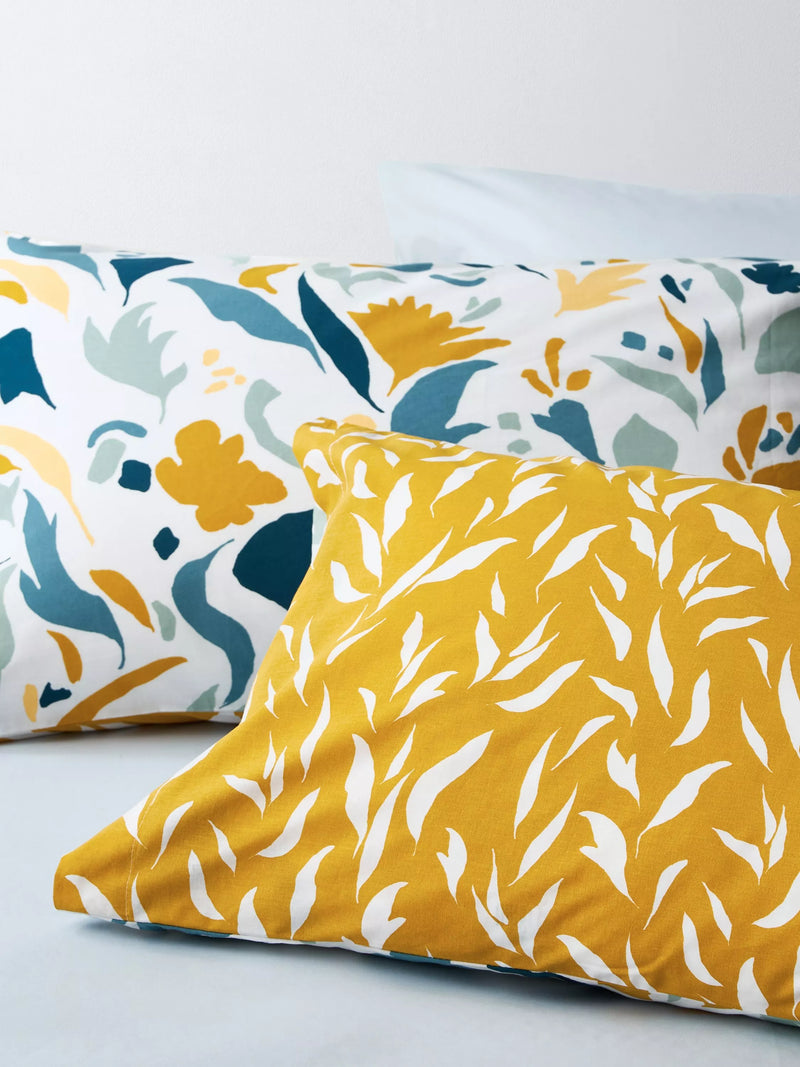 John Lewis Petals percale duvet cover set single size, UK version
