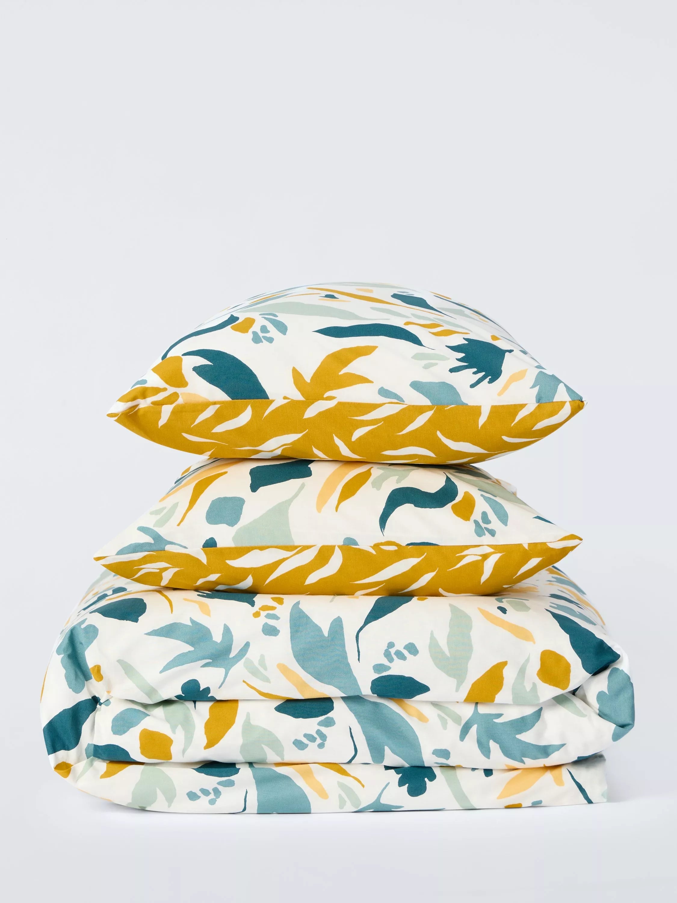 John Lewis Petals percale duvet cover set single size, UK version