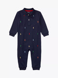 Ralph Lauren Baby Schiffli Logo Sleepsuit