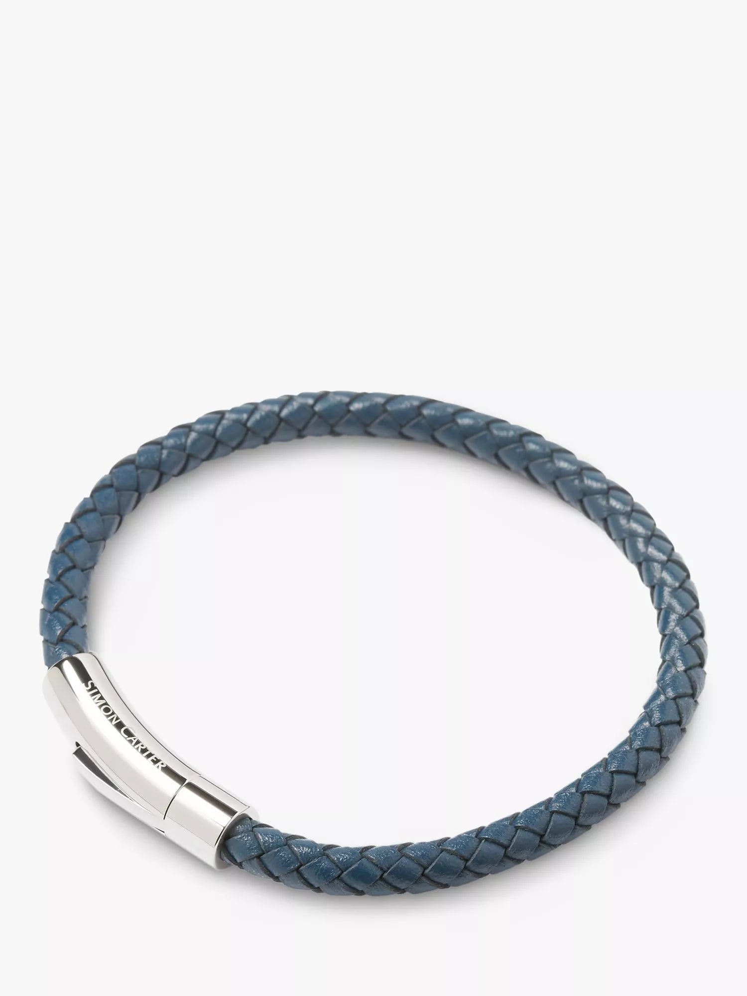 Simon Carter Newquay Men's Braided Leather Bracelet