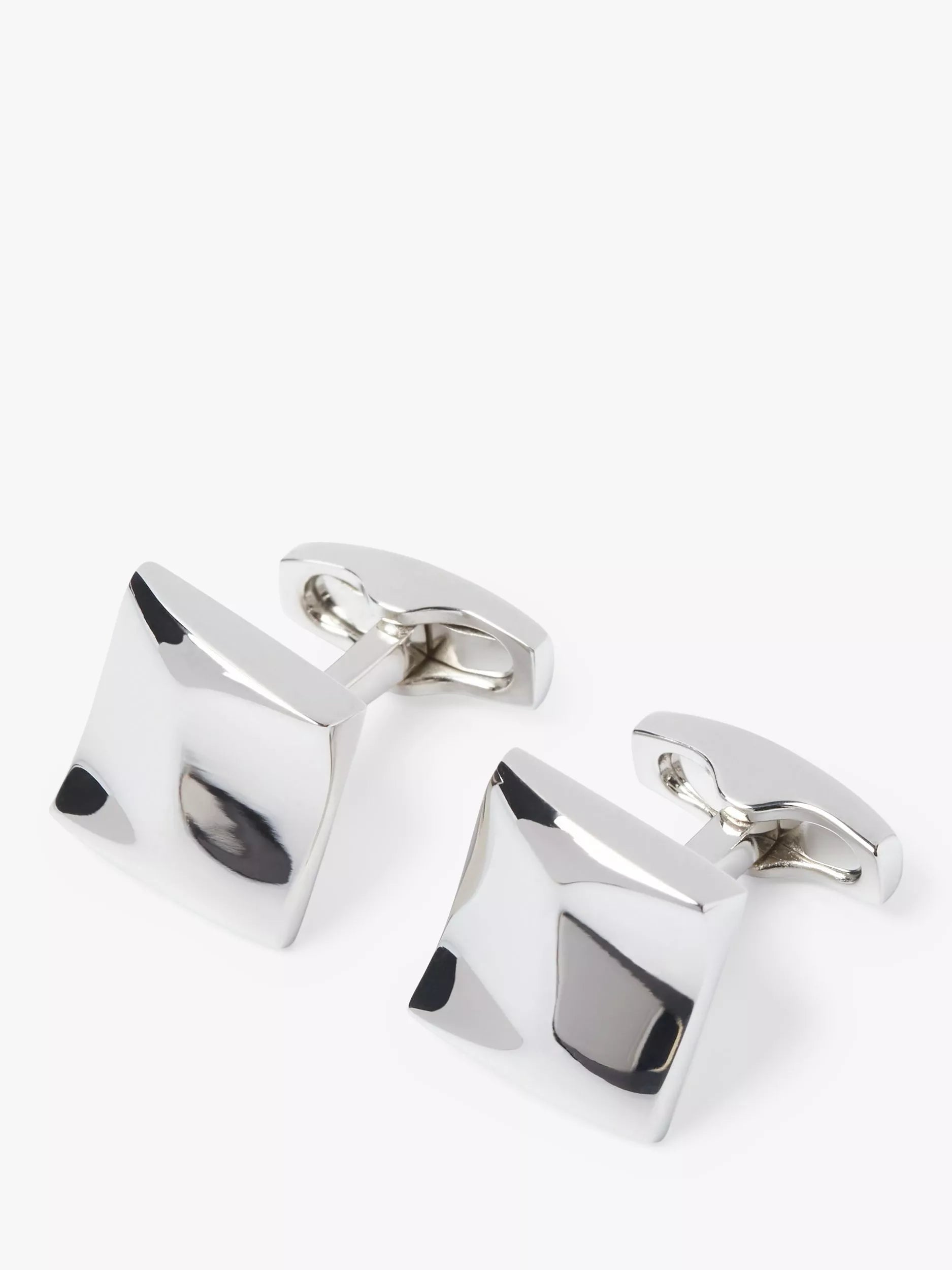 Simon Carter silver square cufflinks (British brand)