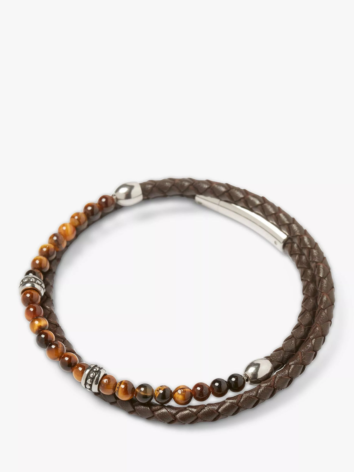 Simon Carter Hayle bracelet tigerseye leather (British brand)